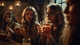Cheers to Good Times: Friends Enjoying a Beer Party, generative ai