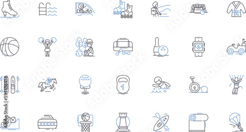 Equipment line icons collection. Machinery, Tools, Apparatus, Devices, Instruments, Gadgets, Implements vector and linear illustration. Appliances,Gear,Utensils outline signs set
