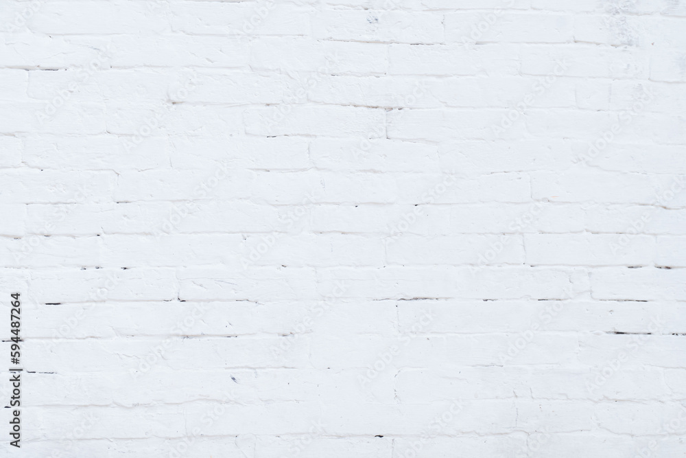 Modern white vintage brick wall texture for background retro white ...