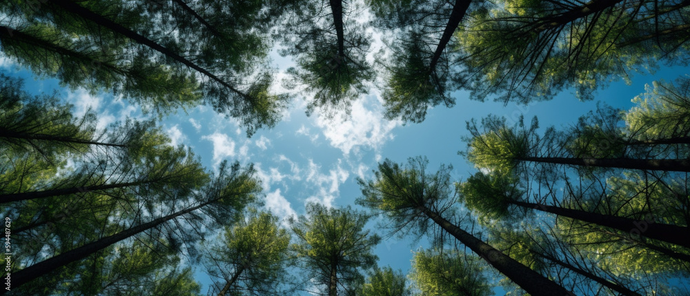 forest sky View Texture Background, Board, Poster, Banner Background Created with generative AI tools forest sky View Texture Background, Board, Poster, Banner Background Created with generative AI tools