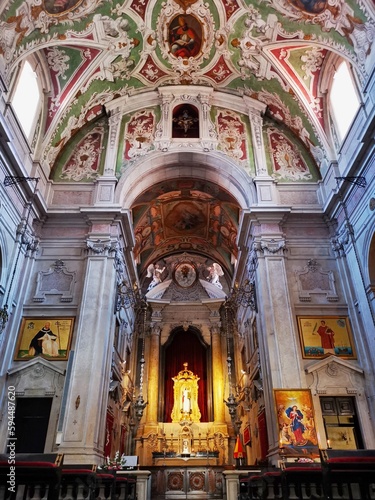 interior of a church in Lisbon, Portugal