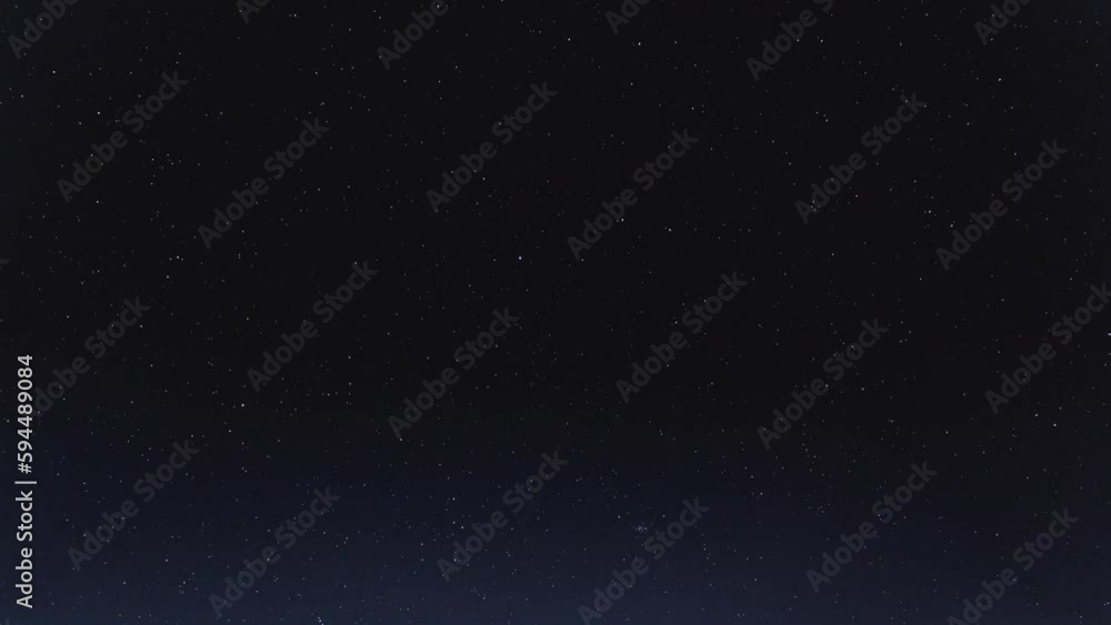 Time lapse of the night sky with stars, satellites, and meteorites Time lapse of the night sky with stars, satellites, and meteorites