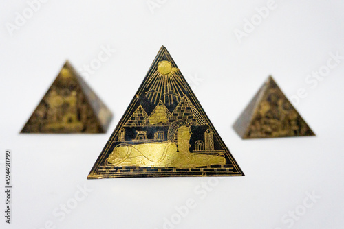 Tablou pe pânză FIGURES OF THE PYRAMIDS OF EGYPT