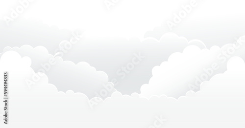 Above the clouds in the sky illustration background