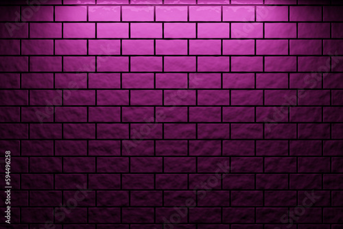 3D illustration of pink brick wall of an building, background texture of a brick