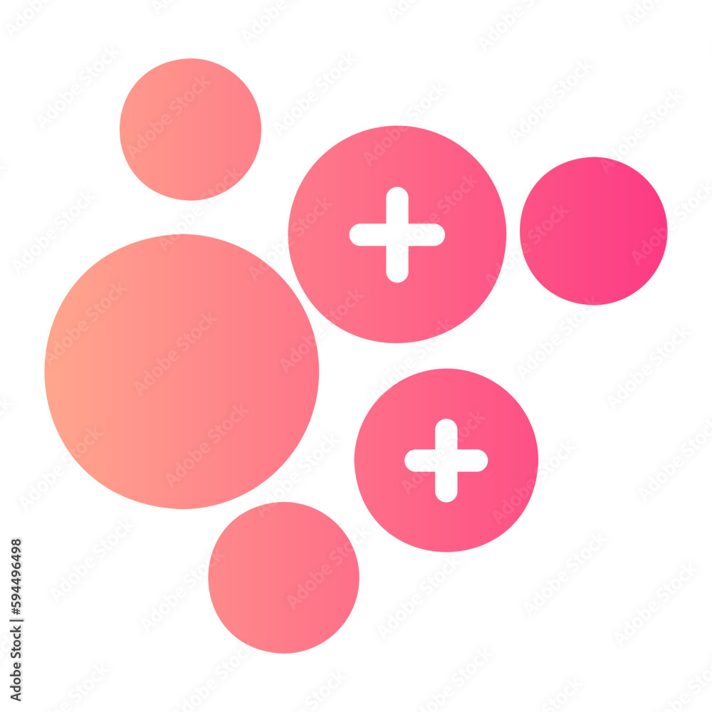 Obraz premium Proton gradient icon