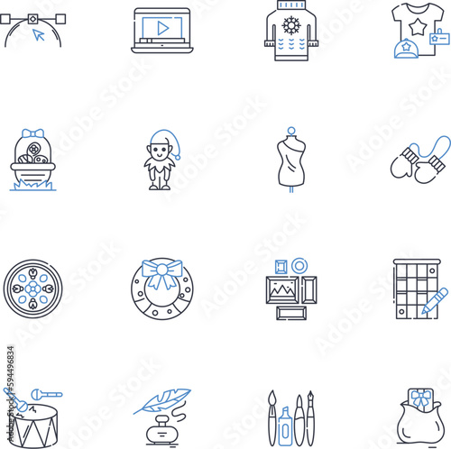 Quick thinking line icons collection. Adaptability, Resourcefulness, Agility, Intelligence, Ingenuity, Creativity, Cleverness vector and linear illustration. Sharpness,Alertness,Efficiency outline