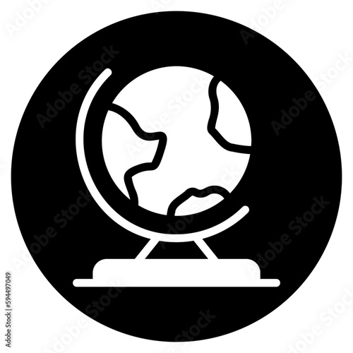 globe glyph icon