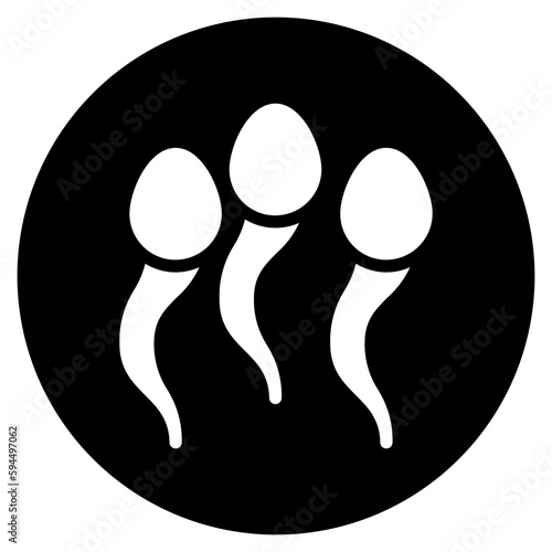 sperm glyph icon