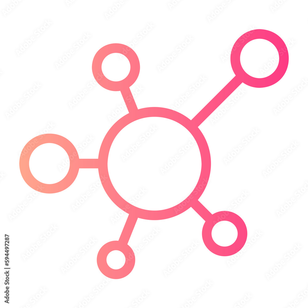 Molecular gradient icon Molecular gradient icon