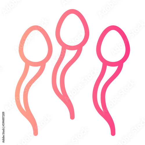 sperm gradient icon