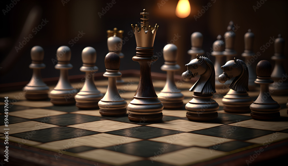 chess set on chess board,luxury chess game photo ,generative ai chess set on chess board,luxury chess game photo ,generative ai