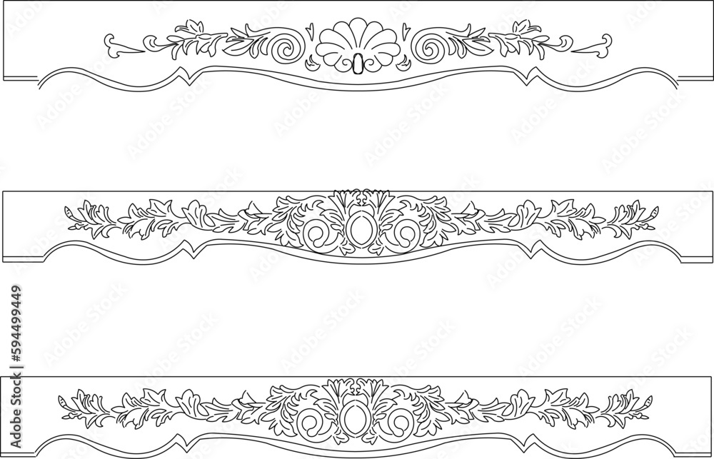 Classic ornament illustration vector sketch Classic ornament illustration vector sketch