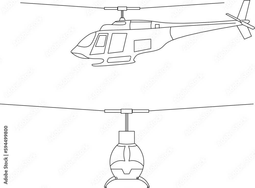Fototapeta premium Side patch airplane illustration vector sketch