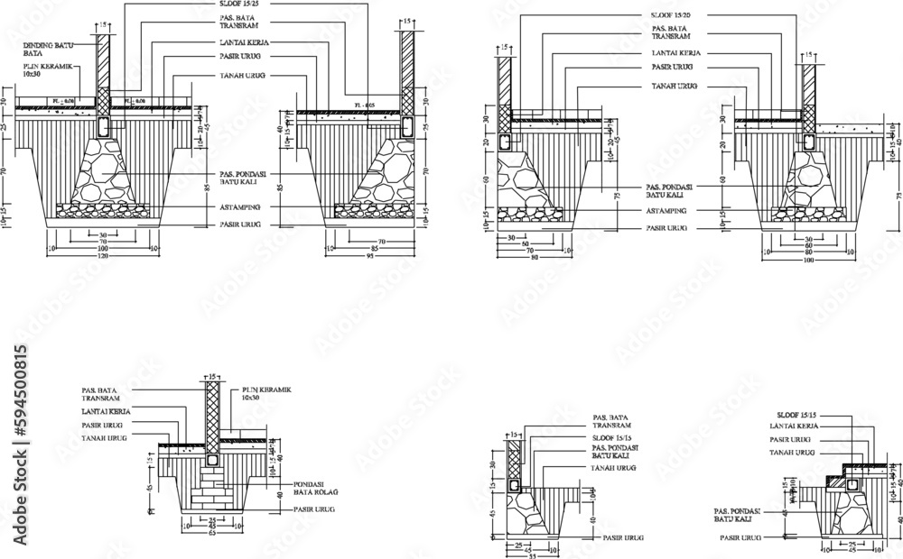 Vector sketch detailed illustration of classic gypsum profile