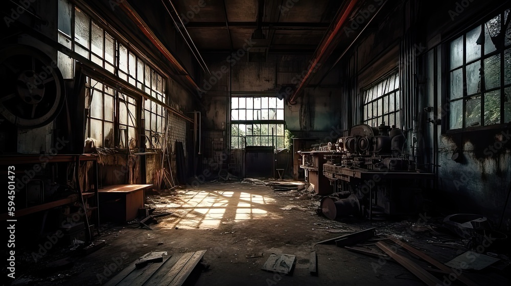 Desolate Dangers: Exploring the Haunting Abandoned Factory 2. Generative AI