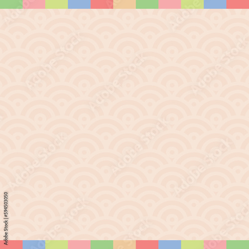 Korean traditional vector illustration background.Korean Chuseok Background