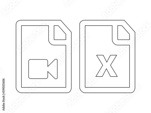 illustration of a set of icons, google drive icon, beautiful black and white design, free download icon outline design vector,