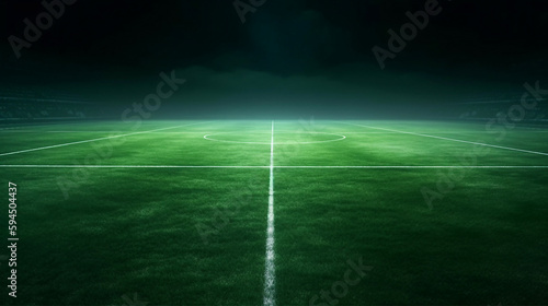 textured soccer field with neon © Thamidu