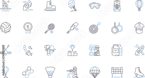 Workouts regimes line icons collection. Cardio, Strength, Flexibility, Endurance, Agility, Core, Plyometrics vector and linear illustration. HIIT,Resistance,Circuit outline signs set
