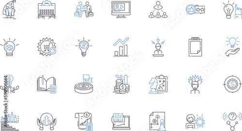 Diversity and Inclusion line icons collection. Equality, Empowerment, Tolerance, Multiculturalism, Acceptance, Integration, Respect vector and linear illustration. Pluralism,Harmony,Democracy outline