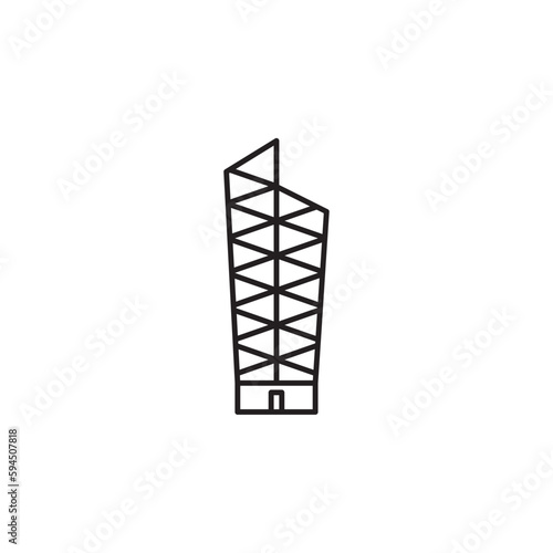Canvas Print hongkong landmarks vector for website, UI Essential, symbol, presentation