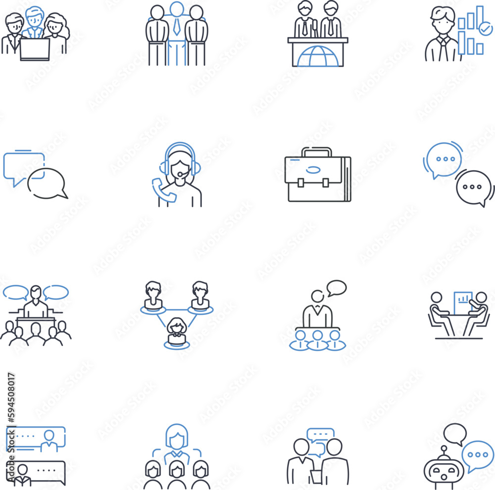 Blog Followers line icons collection. Readers, Subscribers, Fans, Supporters, Followers, Friends, Community vector and linear illustration. Tribe,Audience,Admirers outline signs set