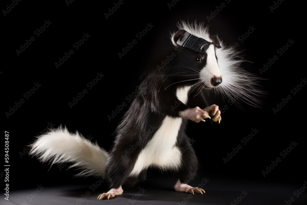 Skunk Rapper Dancer Having Fun Generative AI Skunk Rapper Dancer Having Fun Generative AI