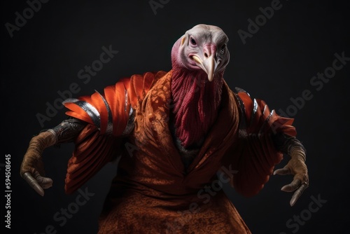 Turkey Cool Street Dancing Backdrop Generative AI