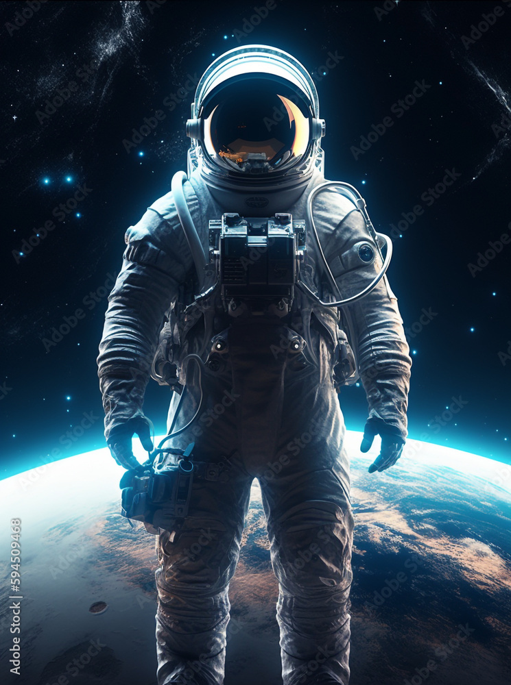 astronaut in space