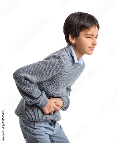Little boy with appendiciti...