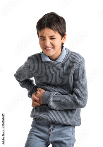 Little boy with appendiciti...