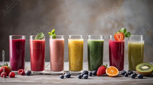 Tropical Fruit Smooties  with Generative AI