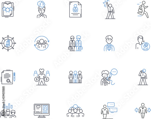 Industry line icons collection. Manufacturing, Production, Industrialization, Automation, Assembly, Fabrication, Machining vector and linear illustration. Processing,Extraction,Refining outline signs