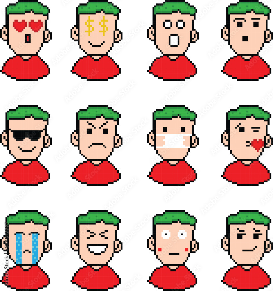 Pixel Art of Emoji Design, Express Yourself with Pixel Art Emoji Designs: A Playful Twist on Digital Communication Pixel Art of Emoji Design, Express Yourself with Pixel Art Emoji Designs: A Playful Twist on Digital Communication