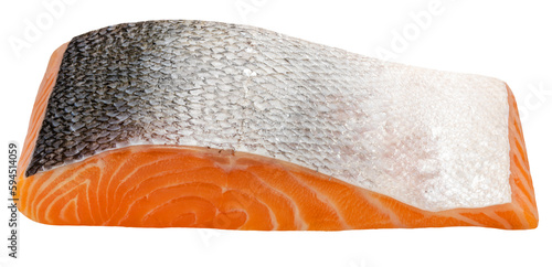 Fresh Salmon fish fillet, Natural Atlantic Norwegian Salmon Fillet Texture on white PNG File