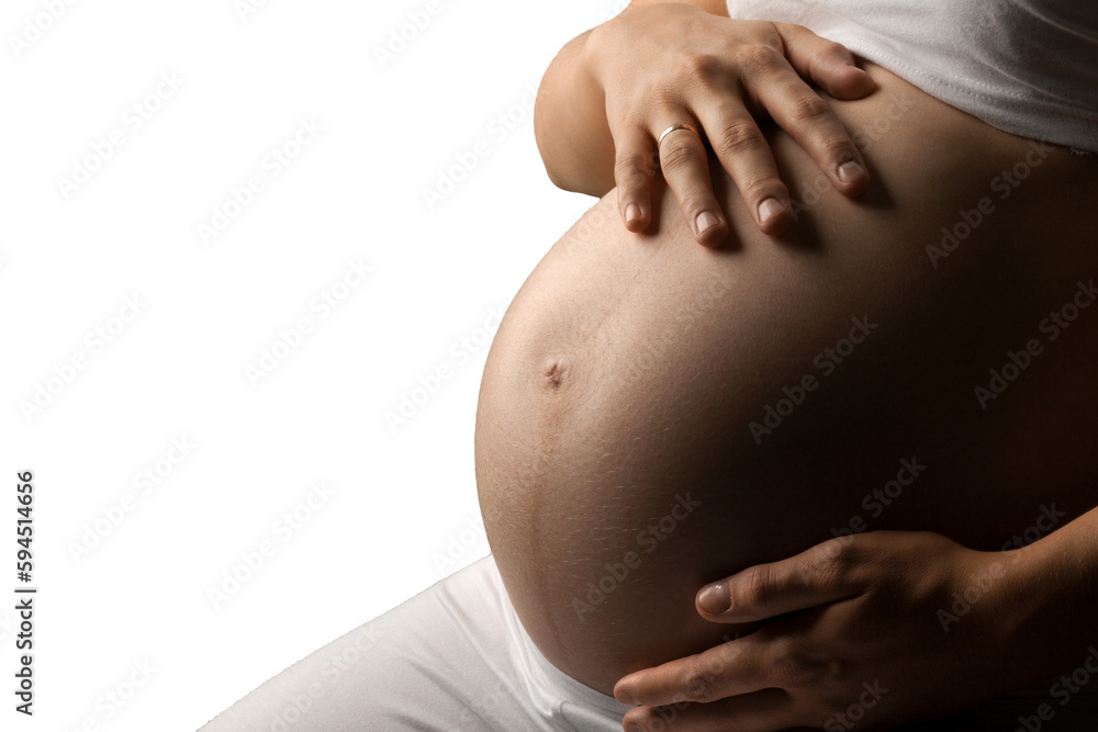 Closeup of a Pregnant Belly Closeup of a Pregnant Belly