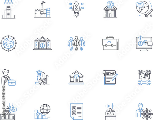 Judiciary Bench line icons collection. Justice, Law, Judges, Courtroom, Litigation, Ruling, Verdict vector and linear illustration. Trial,Evidence,Jury outline signs set