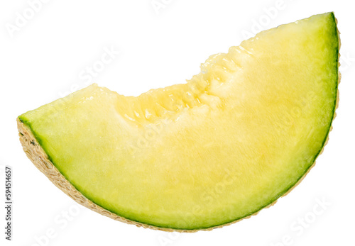 Foto Crown Musk Melon on white background, Shizuoka Crown Melon Yama Grade on white backgroung PNG File