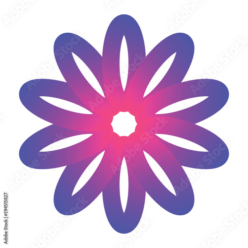 Abstract circular geometric gradient color elements round pattern decorative vector design element illustration eps