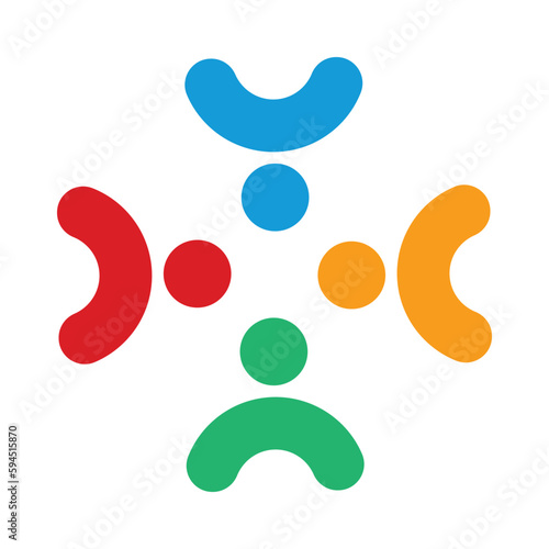 togetherness concept logo vector illustration  © Dipak