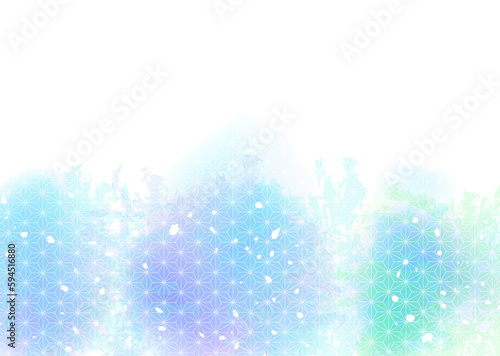 爽やかで涼しげな和風模様
