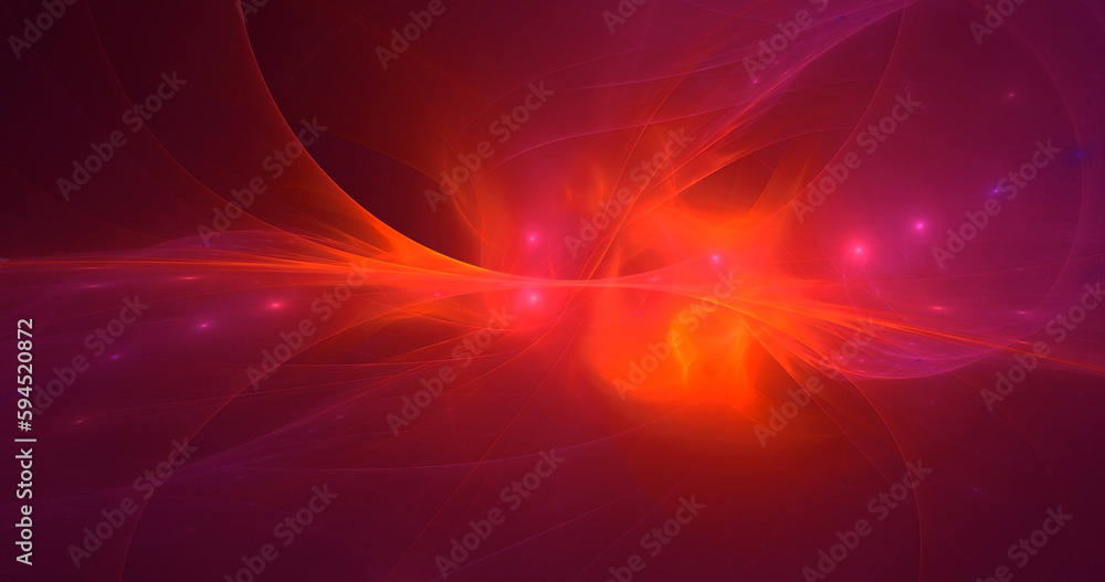 Naklejka premium 3D rendering abstract fractal light background