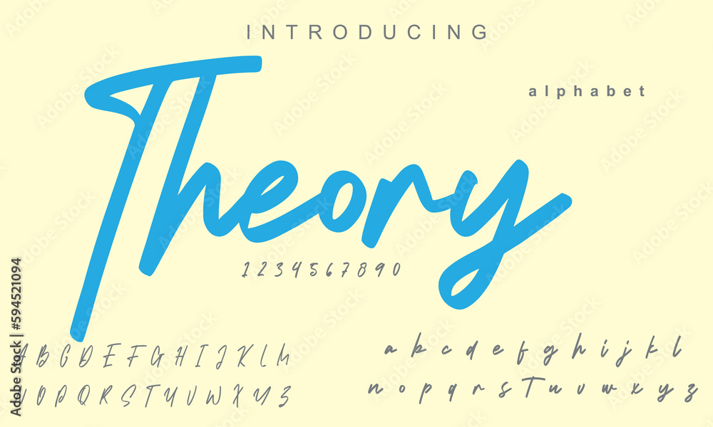 Theory font. Elegant alphabet letters font and number. Classic Copper ...