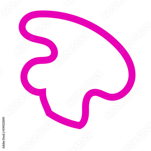 Pink Abstract Shapes Outline Vectors 