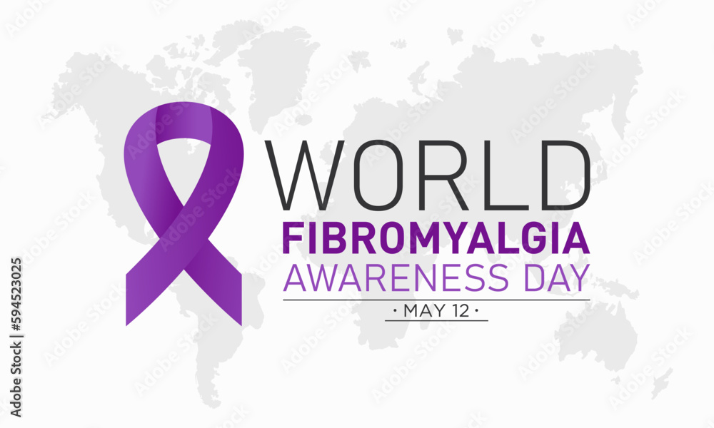 World Fibromyalgia Awareness Day. May 12. Vector illustration on the theme of world fibromyalgia and chronic fatigue syndrome awareness day banner design. World Fibromyalgia Awareness Day. May 12. Vector illustration on the theme of world fibromyalgia and chronic fatigue syndrome awareness day banner design.