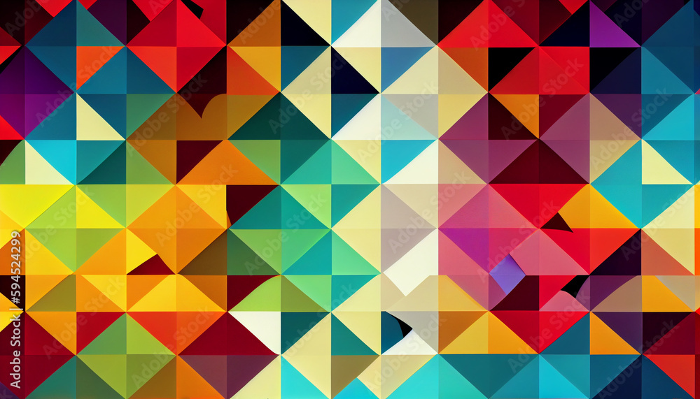 Generative AI, Diamond Prism - Vibrant Abstract Background Generative AI, Diamond Prism - Vibrant Abstract Background