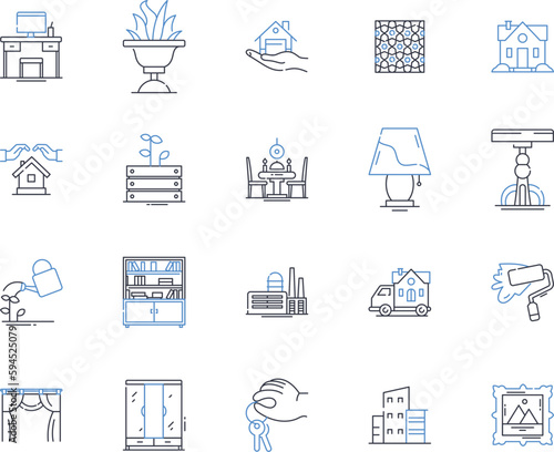 Beautification line icons collection. Transformation, Revitalization, Enhancement, Refinement, Aesthetics, Ornamentation, Empowerment vector and linear illustration. Embellishment,Beautifying