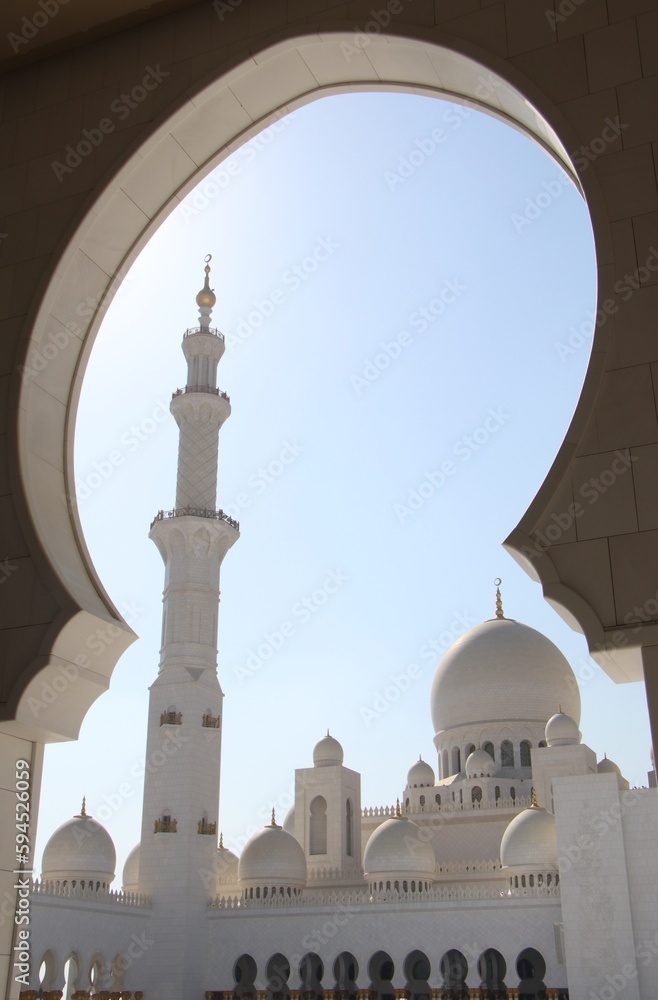 Fototapeta premium Sheikh Zayed mosque architecture 