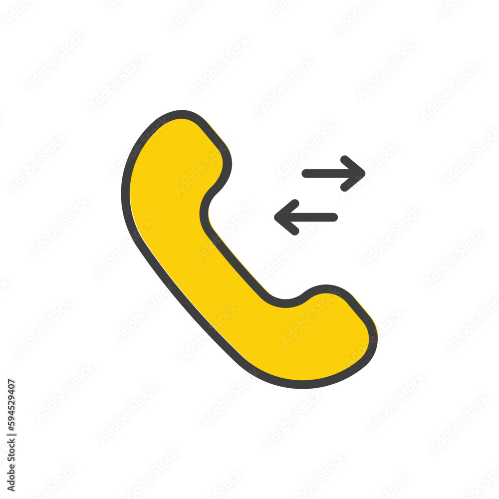 Call icon design with white background stock illustration Call icon design with white background stock illustration